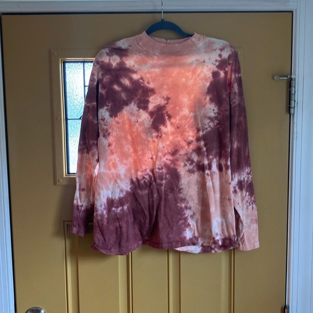 We the free long sleeve tie dye tee